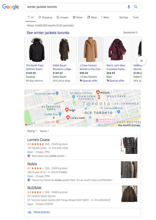 Winter jackets Google anazitisi diafimisi sto google