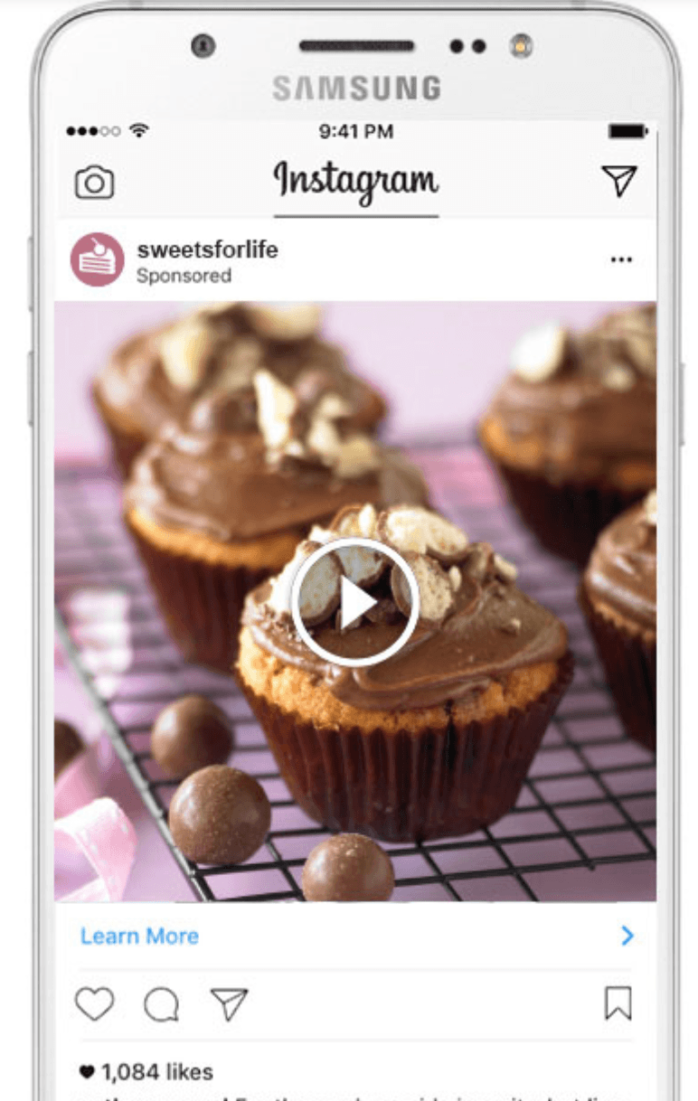 Video ad instagram post social media marketing